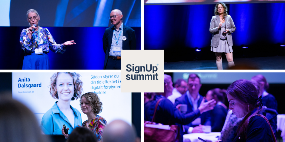 Collage fra SignUp+ Summit