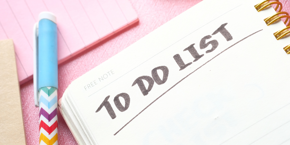 To do list på blok