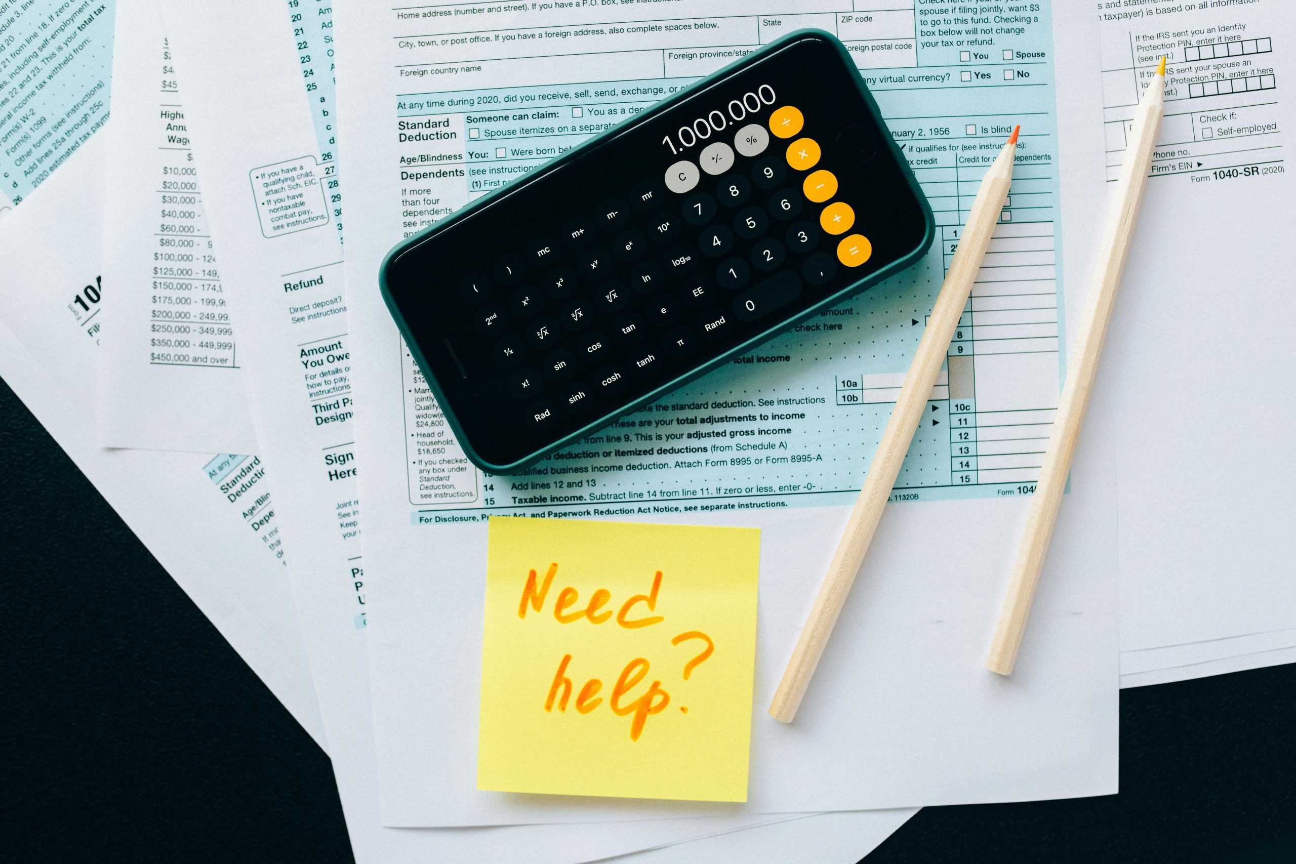 Post it med Need Help? tekst